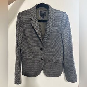 J.Crew Wool Houndstooth Blazer